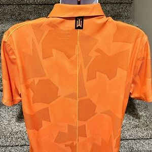 Nike Men's Orange Polo Shirt